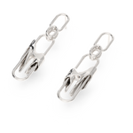 Load image into Gallery viewer, Mercury Valor Long Earrings | White Finish
